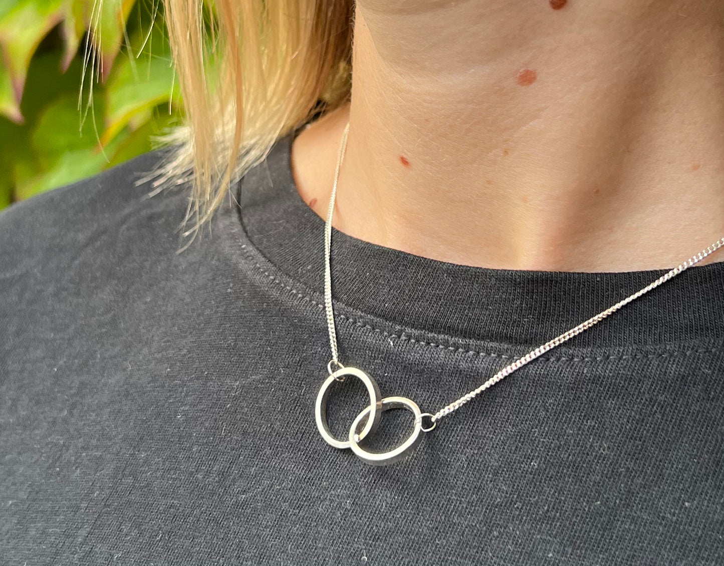 Intwined Double Circle Pendant